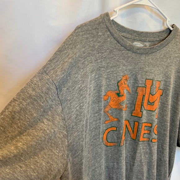 Vintage University of Miami UMiami UM Canes Sebastian Graphic Tee Size XXL - Picture 3 of 8